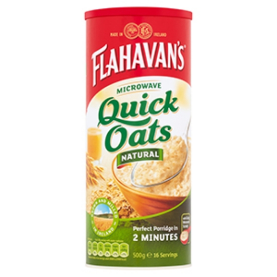 Picture of Flahavan Quick Oats Drum 500g x12